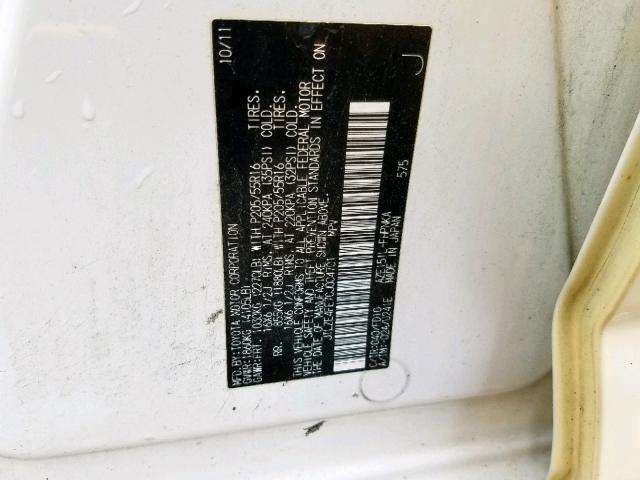 JTLZE4FE7CJ004701 - 2012 TOYOTA SCION XB 黄色 照片 10