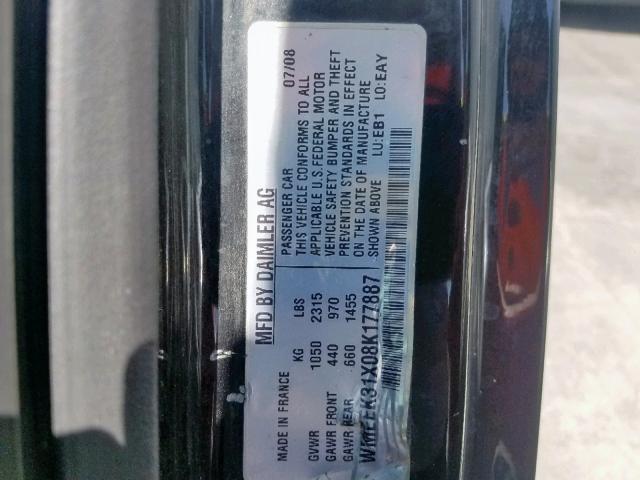 WMEEK31X08K177887 - 2008 SMART FORTWO PAS 红色 照片 10