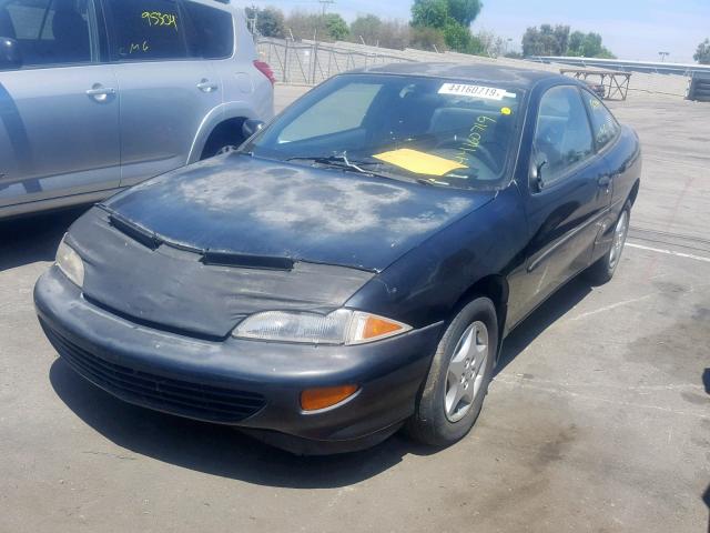 1G1JC1240VM131150 - 1997 CHEVROLET CAVALIER B BLACK photo 2