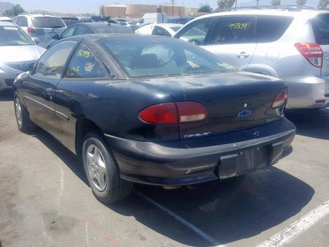 1G1JC1240VM131150 - 1997 CHEVROLET CAVALIER B BLACK photo 3