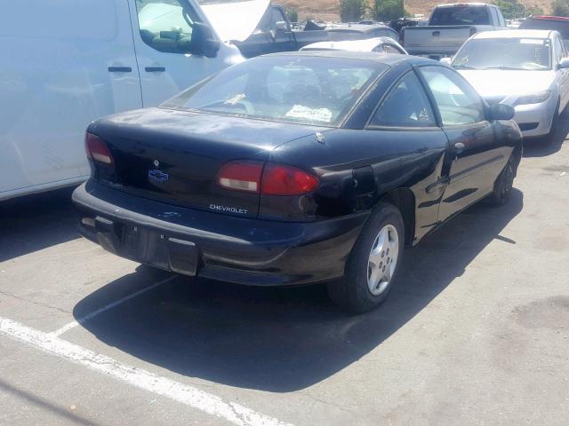 1G1JC1240VM131150 - 1997 CHEVROLET CAVALIER B BLACK photo 4