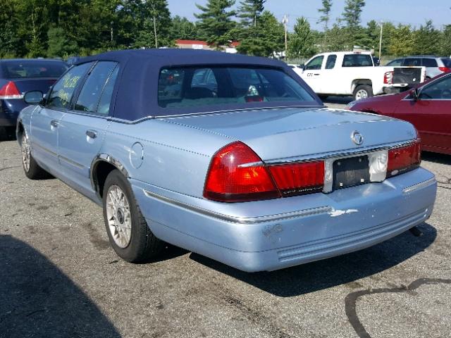 2MEFM74W7XX626726 - 1999 MERCURY GRAND MARQ BLUE photo 3