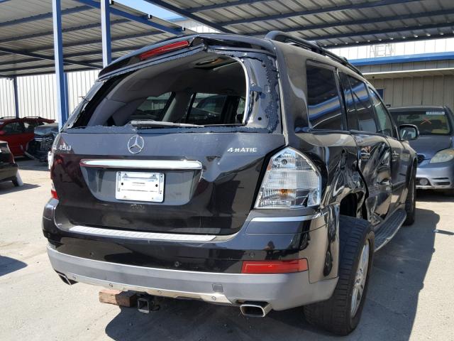 4JGBF71E68A333587 - 2008 MERCEDES-BENZ GL 450 4MA BLACK photo 4