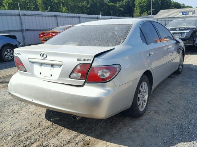 JTHBF30G120033533 - 2002 LEXUS ES 300 SILVER photo 4