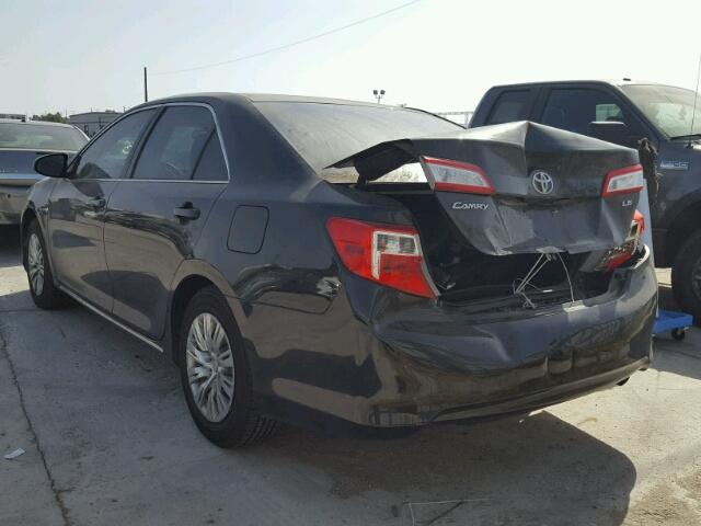 4T1BF1FK1DU239945 - 2013 TOYOTA CAMRY L BLACK photo 3