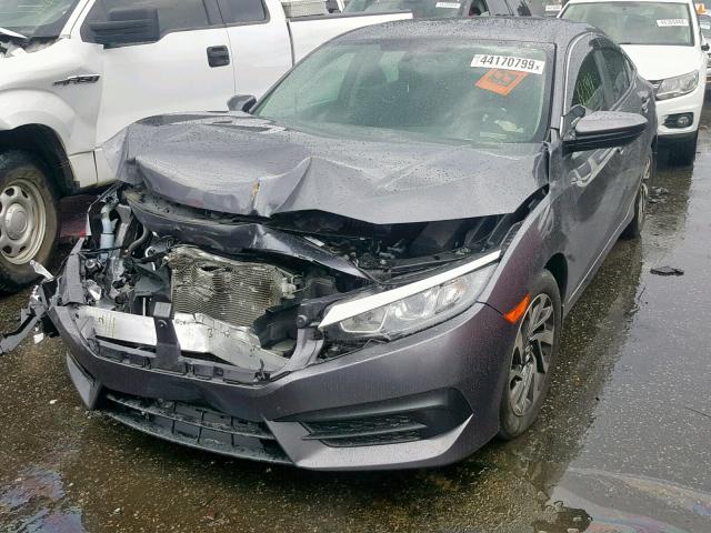 19XFC2F7XHE018512 - 2017 HONDA CIVIC EX GRAY photo 2