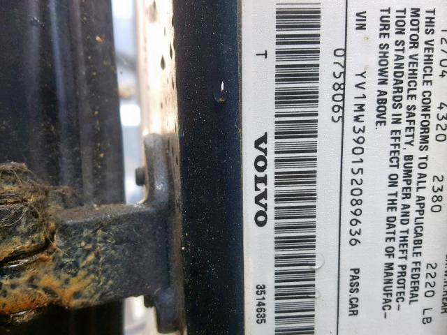 YV1MW390152089636 - 2005 VOLVO V50 2.4I BLUE photo 10