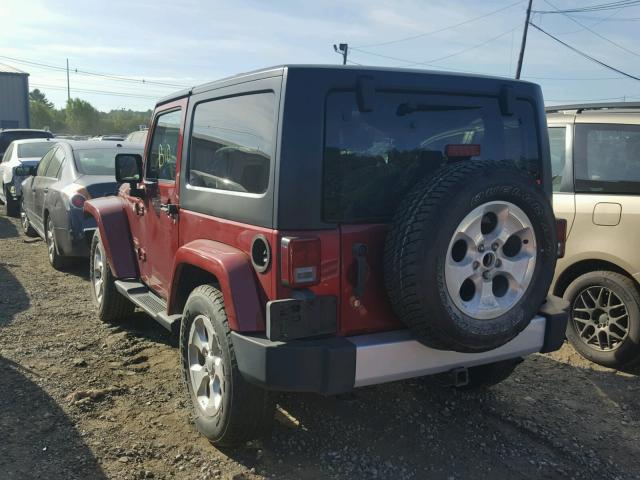 1C4AJWBG5DL526062 - 2013 JEEP WRANGLER S RED photo 3