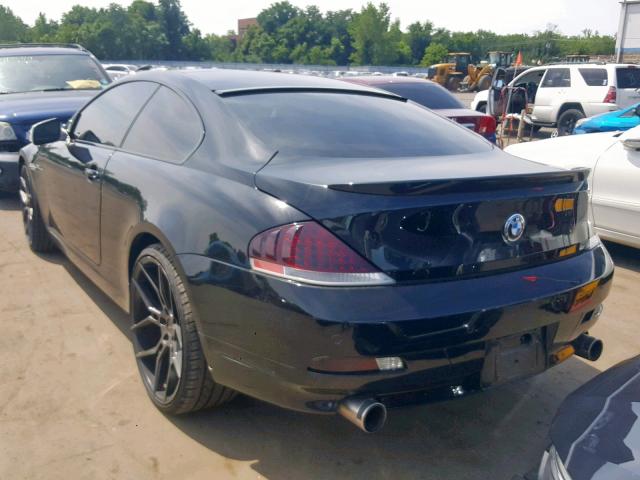 WBAEH73405B216154 - 2005 BMW 645 CI AUT BLACK photo 3