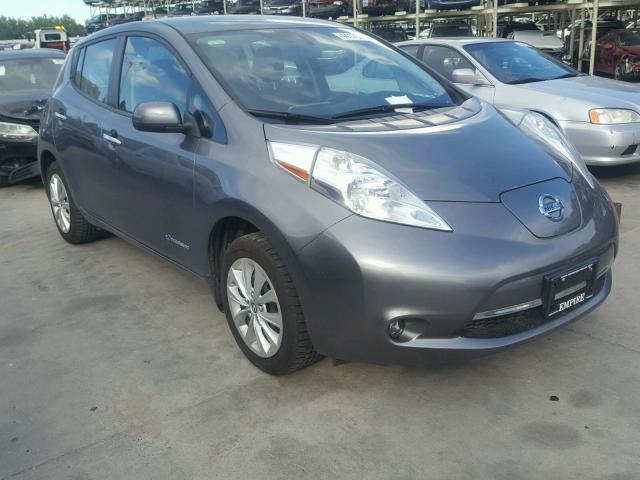 1N4AZ0CP6FC304904 - 2015 NISSAN LEAF S GRAY photo 1