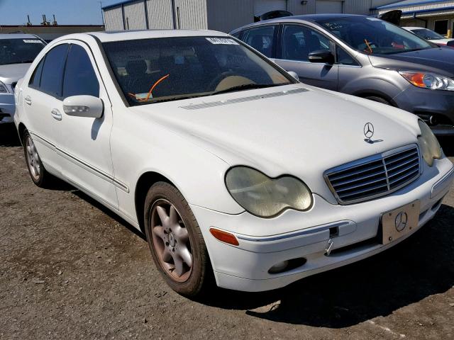 WDBRF61J83E014508 - 2003 MERCEDES-BENZ C 240 WHITE photo 1