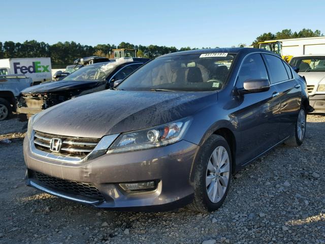 1HGCR3F87FA013530 - 2015 HONDA ACCORD EXL GRAY photo 2