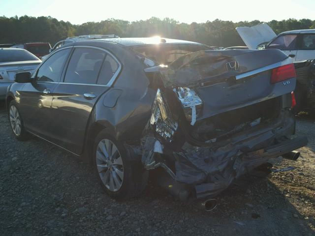 1HGCR3F87FA013530 - 2015 HONDA ACCORD EXL GRAY photo 3