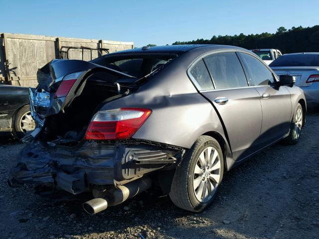 1HGCR3F87FA013530 - 2015 HONDA ACCORD EXL GRAY photo 4