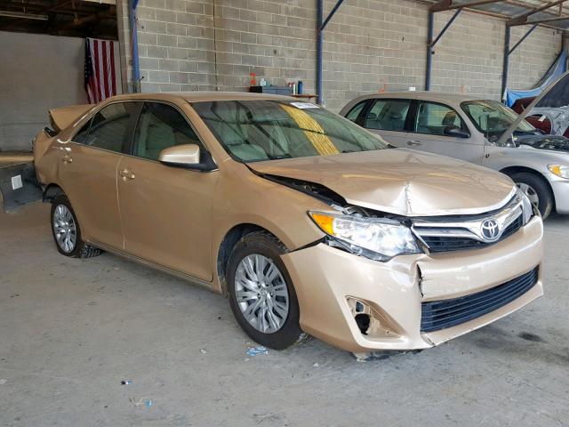 4T1BF1FK0CU086165 - 2012 TOYOTA CAMRY BASE GOLD photo 1