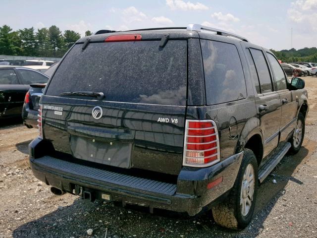 4M2DU86W14ZJ29344 - 2004 MERCURY MOUNTAINEE BLACK photo 4