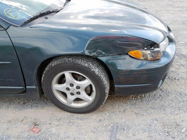 1G2WP52K7WF230498 - 1998 PONTIAC GRAND PRIX GREEN photo 9