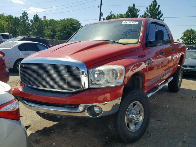 3D7KS29C27G754976 - 2007 DODGE RAM 2500 RED photo 2