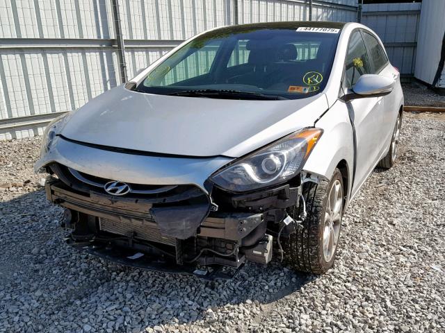 KMHD35LH4EU215383 - 2014 HYUNDAI ELANTRA GT SILVER photo 2