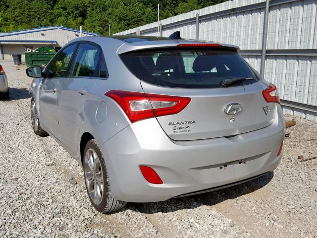 KMHD35LH4EU215383 - 2014 HYUNDAI ELANTRA GT SILVER photo 3