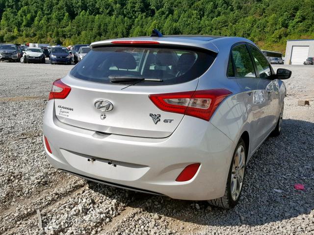 KMHD35LH4EU215383 - 2014 HYUNDAI ELANTRA GT SILVER photo 4