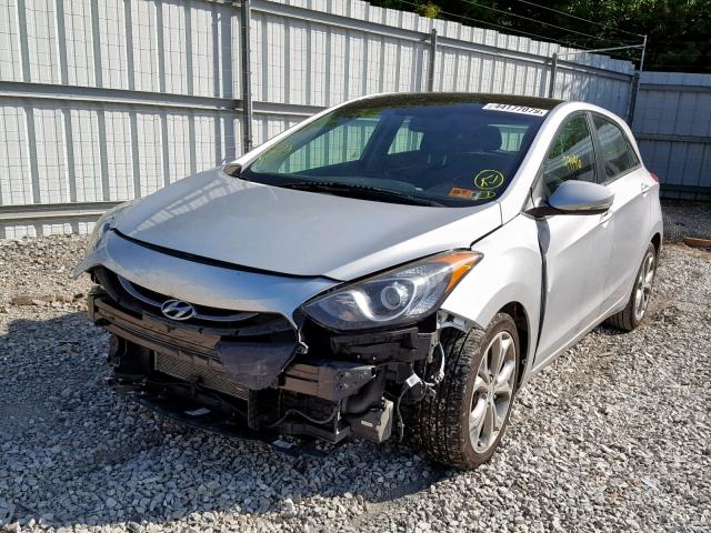 KMHD35LH4EU215383 - 2014 HYUNDAI ELANTRA GT SILVER photo 9