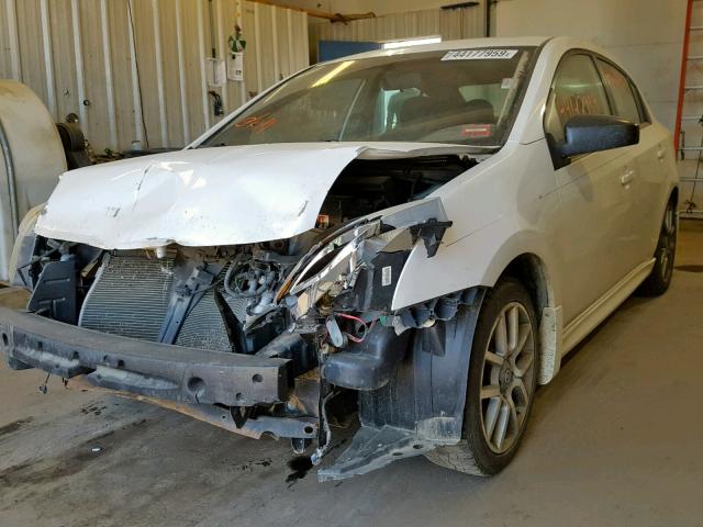 3N1CB6AP7AL654085 - 2010 NISSAN SENTRA SE- WHITE photo 2