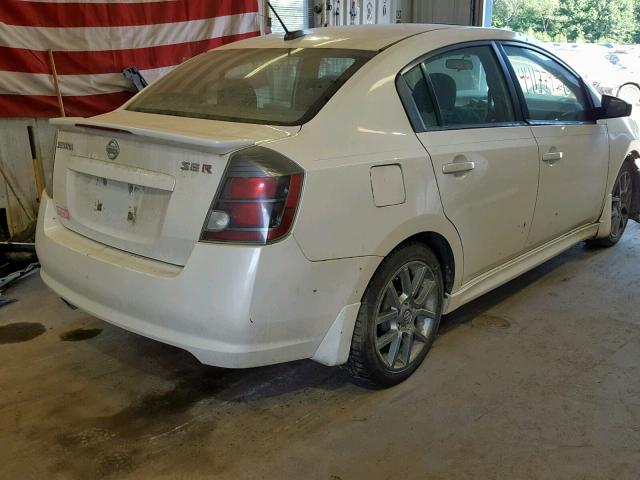 3N1CB6AP7AL654085 - 2010 NISSAN SENTRA SE- WHITE photo 4