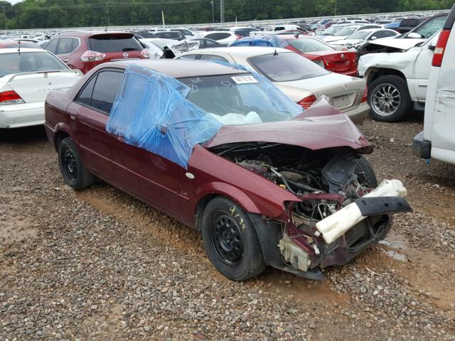 JM1BJ225821632543 - 2002 MAZDA PROTEGE DX MAROON photo 1