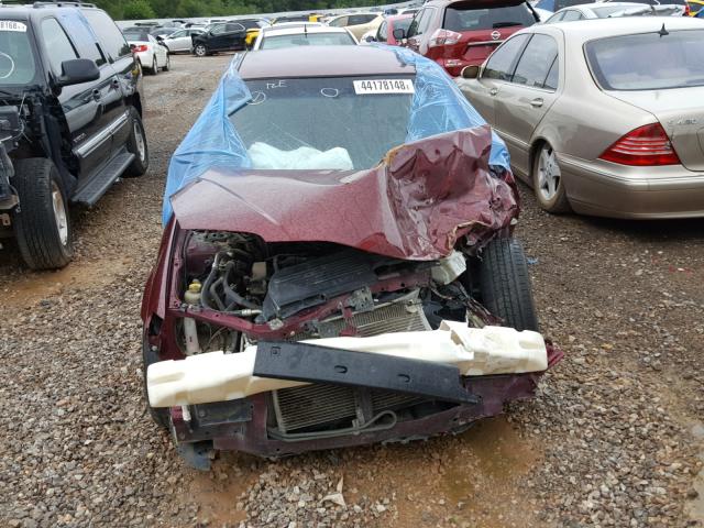 JM1BJ225821632543 - 2002 MAZDA PROTEGE DX MAROON photo 9