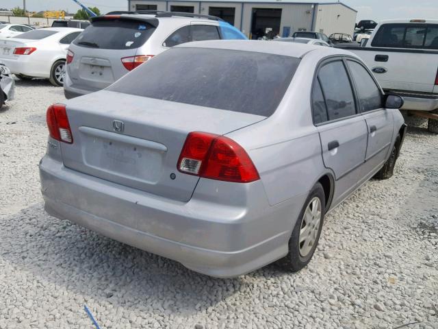 1HGES16304L009083 - 2004 HONDA CIVIC DX V SILVER photo 4