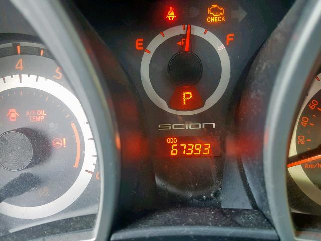 JTKJF5C71E3080934 - 2014 TOYOTA SCION TC შავი ფოტო 8