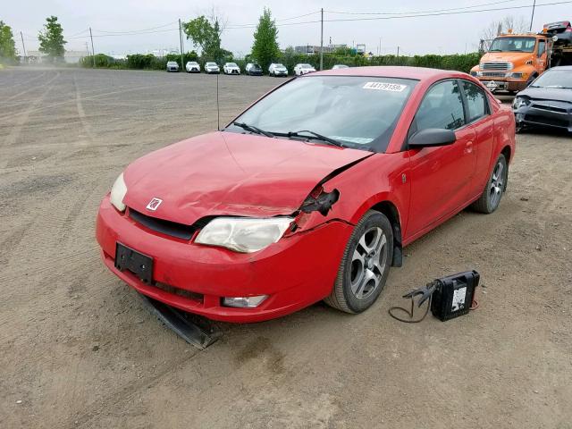 1G8AW12FX5Z111954 - 2005 SATURN ION LEVEL RED photo 2