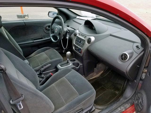 1G8AW12FX5Z111954 - 2005 SATURN ION LEVEL RED photo 5