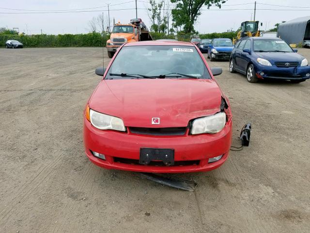 1G8AW12FX5Z111954 - 2005 SATURN ION LEVEL RED photo 9