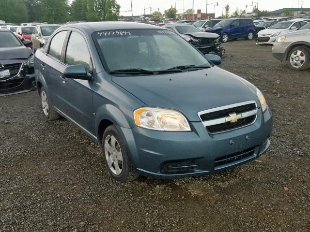 3G1TV55E19L121662 - 2009 CHEVROLET AVEO LS BLUE photo 1