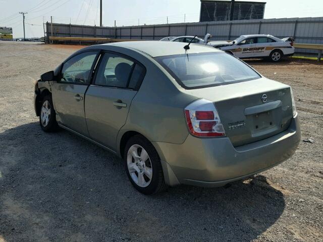 3N1AB61E78L685577 - 2008 NISSAN SENTRA 2.0 GREEN photo 3