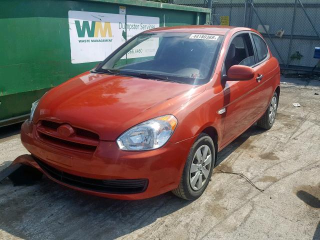 KMHCM3AC2AU178543 - 2010 HYUNDAI ACCENT BLU RED photo 2