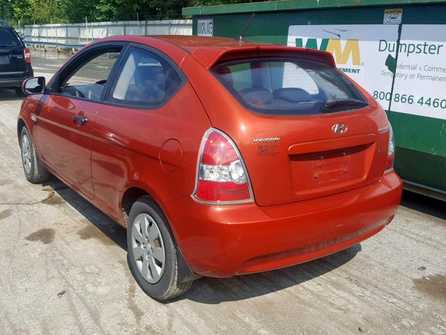 KMHCM3AC2AU178543 - 2010 HYUNDAI ACCENT BLU RED photo 3