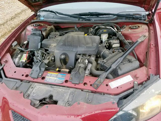 2G2WR554061196547 - 2006 PONTIAC GRAND PRIX MAROON photo 7