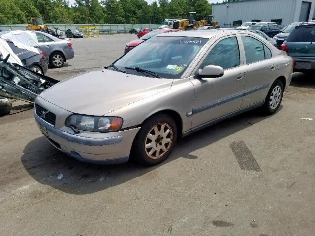 YV1RS61R212079866 - 2001 VOLVO S60 BEIGE photo 2