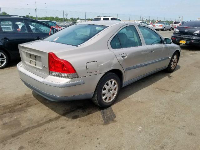 YV1RS61R212079866 - 2001 VOLVO S60 BEIGE photo 4