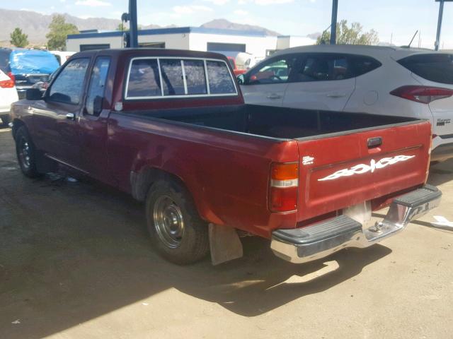 JT4RN93P4M5036773 - 1991 TOYOTA PICKUP 1/2 BURGUNDY photo 3