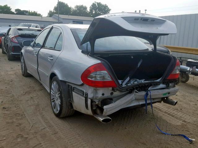 WDBUF87X37B122396 - 2007 MERCEDES-BENZ E 350 4MAT SILVER photo 3