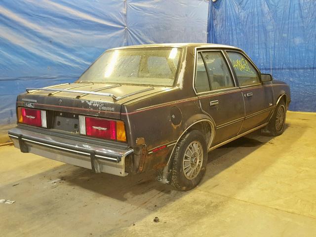 1G6AG69P5DJ404028 - 1983 CADILLAC CIMARRON BROWN photo 4