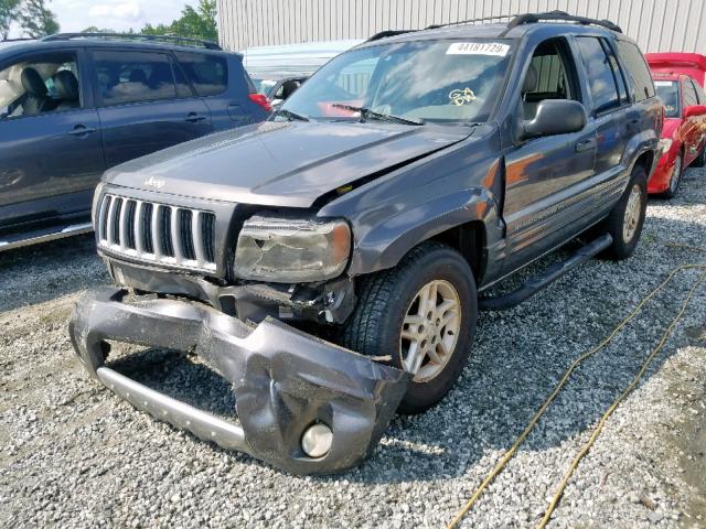 1J4GX48S44C217296 - 2004 JEEP GRAND CHER GRAY photo 2