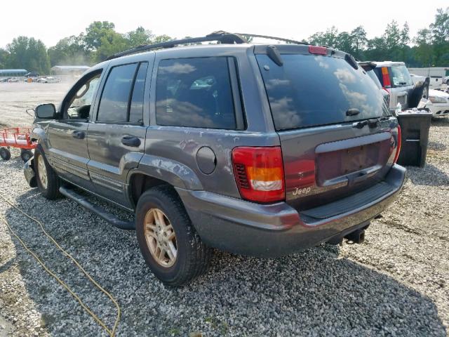 1J4GX48S44C217296 - 2004 JEEP GRAND CHER GRAY photo 3