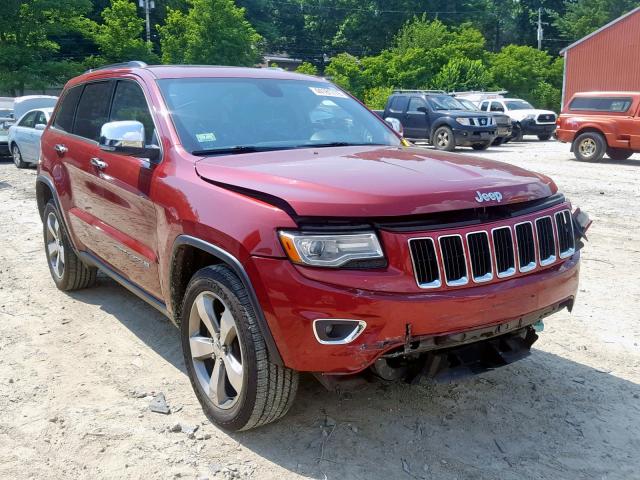 1C4RJFBG0EC458323 - 2014 JEEP GRAND CHER RED photo 1