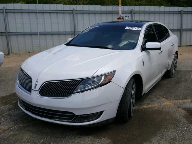 1LNHL9DK3EG607658 - 2014 LINCOLN MKS WHITE photo 2