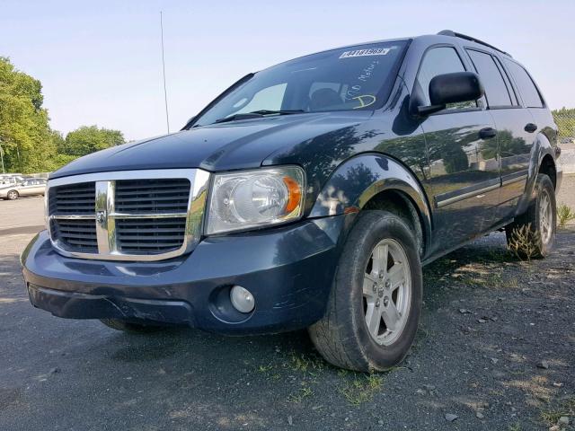 1D8HB48NX8F124436 - 2008 DODGE DURANGO SL BLUE photo 2